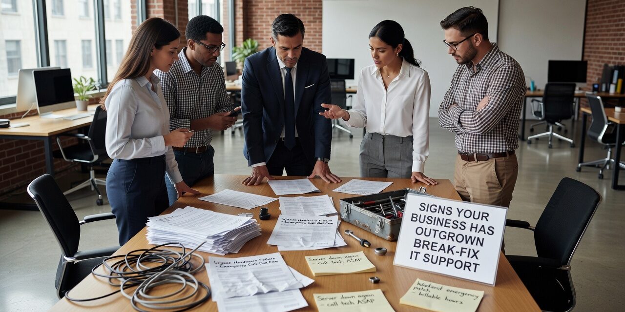 Learn the key warning signs that your business has outgrown reactive break-fix IT support and needs proactive technology management instead.