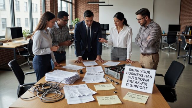 Learn the key warning signs that your business has outgrown reactive break-fix IT support and needs proactive technology management instead.