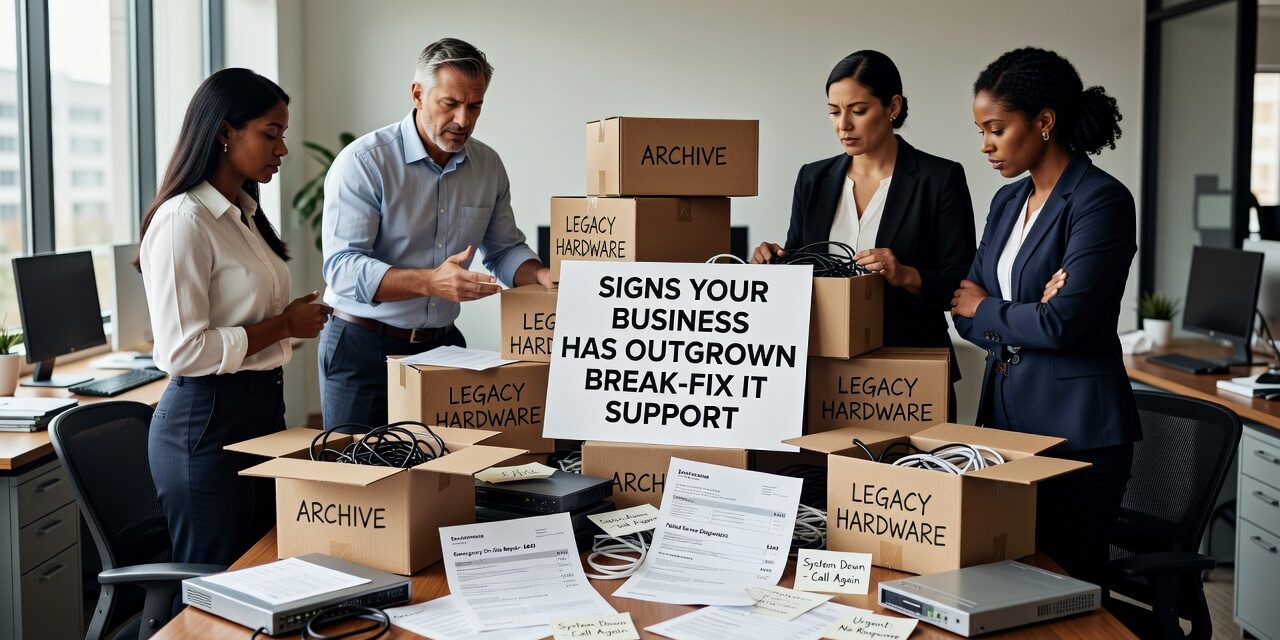 Signs Your Business Has Outgrown Break-Fix IT Support Featured Image Still calling for IT help only when something breaks? These signs show your business has outgrown break-fix IT support—and what to do about it.