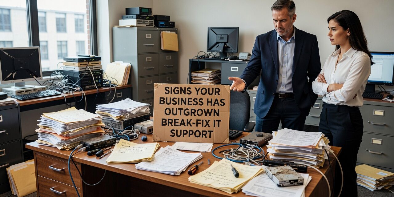 Signs Your Business Has Outgrown Break-Fix IT Support Featured Image Still using break-fix IT support? Learn the clear signs your business has outgrown it and what a better support model looks like.