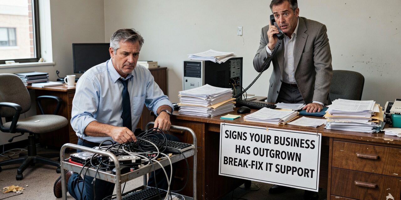 Signs Your Business Has Outgrown Break-Fix IT Support Featured Image Still using break-fix IT support? Learn the signs your business has outgrown it — and what a more proactive approach looks like.