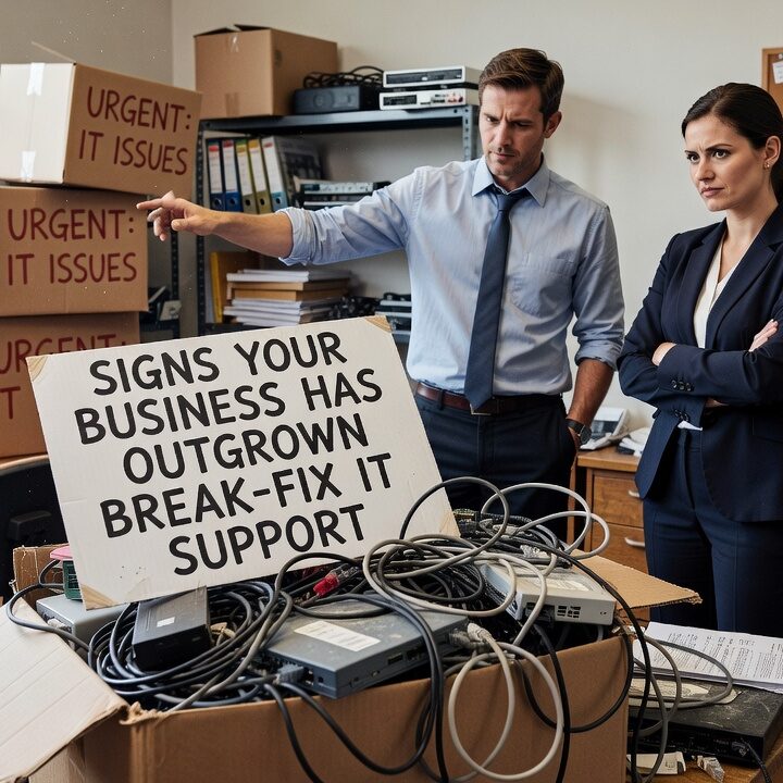 Signs Your Business Has Outgrown Break-Fix IT Support Featured Image Recurring IT problems, unpredictable bills, and slow response times are clear signs your business has outgrown break-fix IT support. Here's what to look for.
