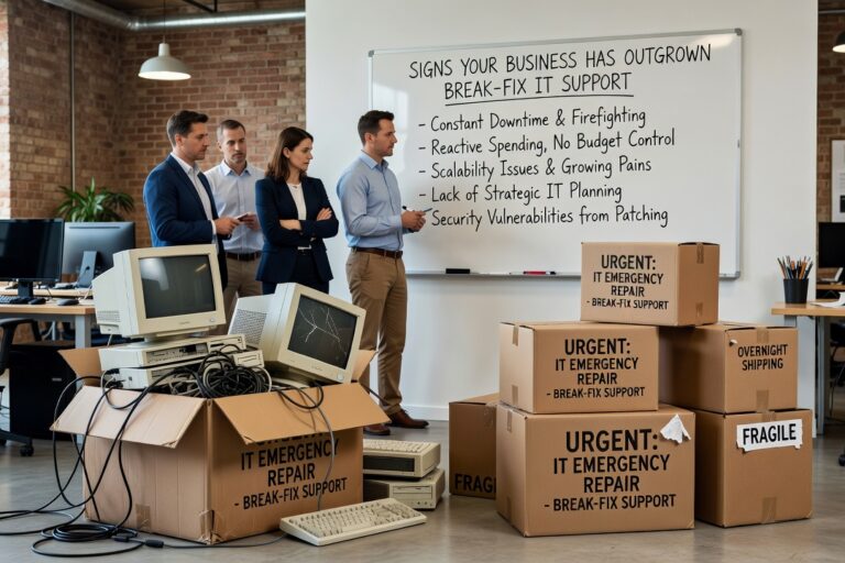 Recognizing the signs your business has outgrown break-fix IT support can help you avoid downtime, hidden costs, and recurring problems that slow growth.