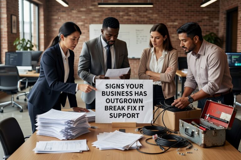 Discover key warning signs that your growing business needs proactive IT support instead of reactive break-fix services for better security and reliability.