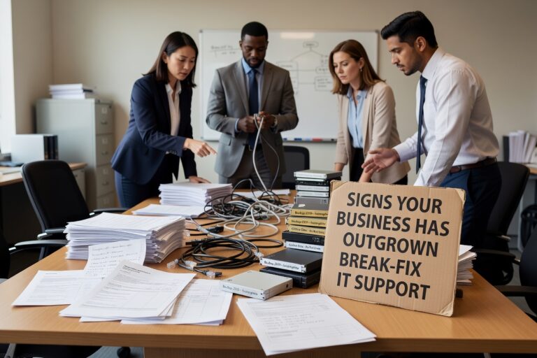Signs Your Business Has Outgrown Break-Fix IT Support Featured Image Is break-fix IT support slowing your business down? Learn the practical signs you've outgrown reactive IT and what to do about it.