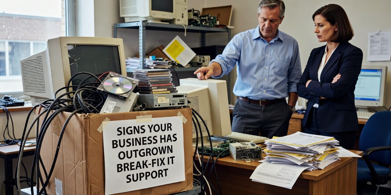 Signs Your Business Has Outgrown Break-Fix IT Support Featured Image Learn the clearest signs your business has outgrown break-fix IT support—and what that shift is actually costing your team and operations.