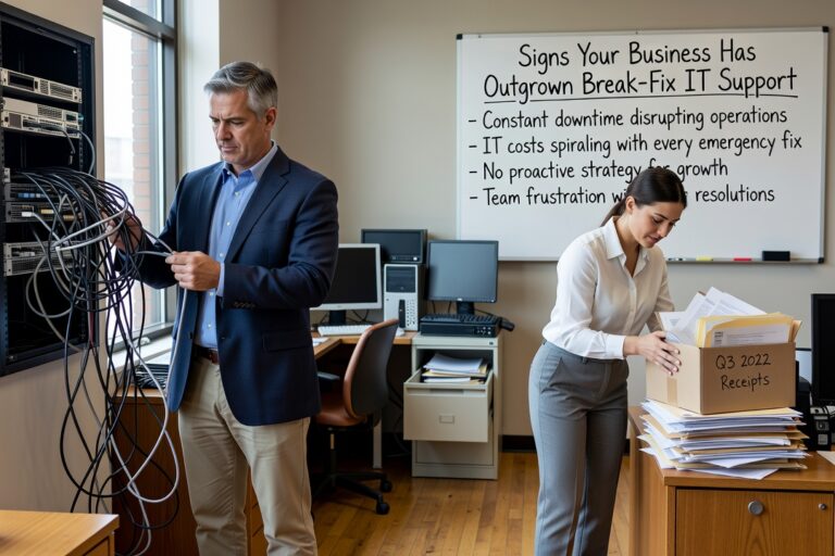 Learn the warning signs your business has outgrown break-fix IT support and what a proactive IT approach looks like for growing companies.
