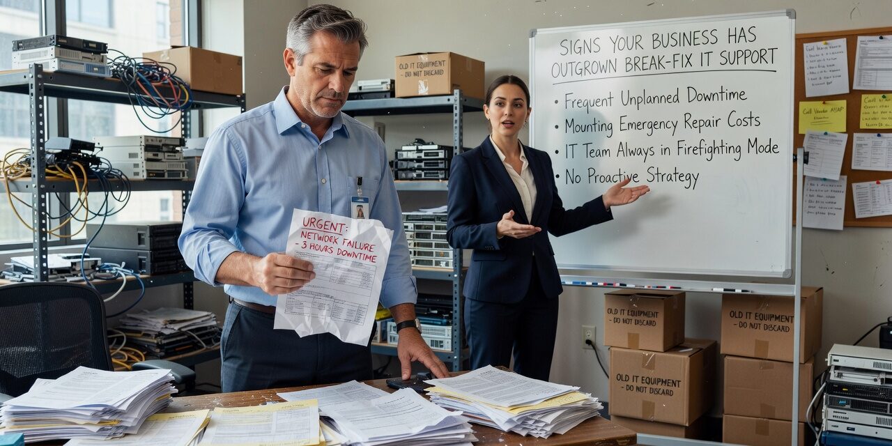 Recognize the signs your business has outgrown break-fix IT support — before a major incident forces the decision for you.