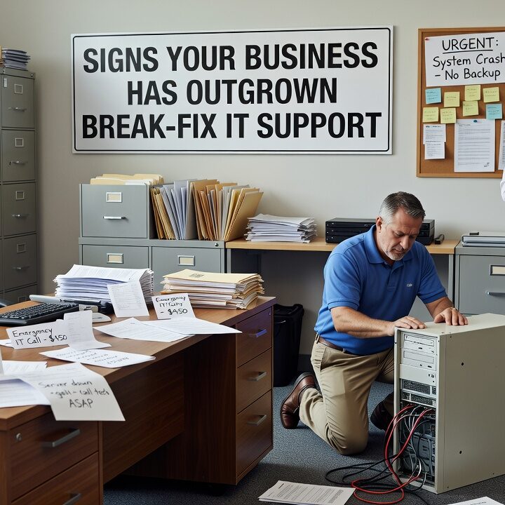 Recurring IT problems, unpredictable costs, and security gaps are clear signs your business has outgrown break-fix IT support. Here's what to look for.