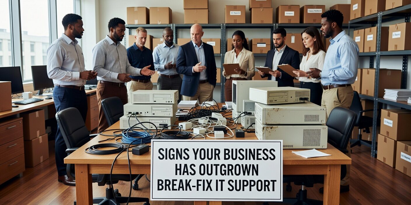 Signs Your Business Has Outgrown Break Fix IT Support Featured Image Learn the key warning signs that your growing business has outgrown break-fix IT support and needs proactive technology management instead.