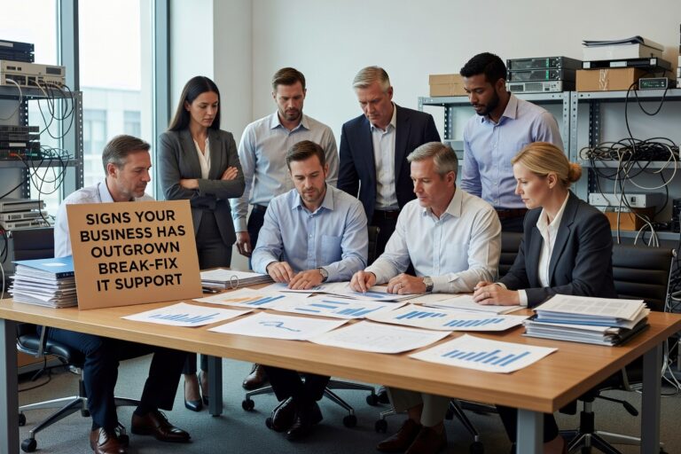 Learn the key indicators that show when growing businesses need proactive IT management instead of reactive break-fix support for better operations.