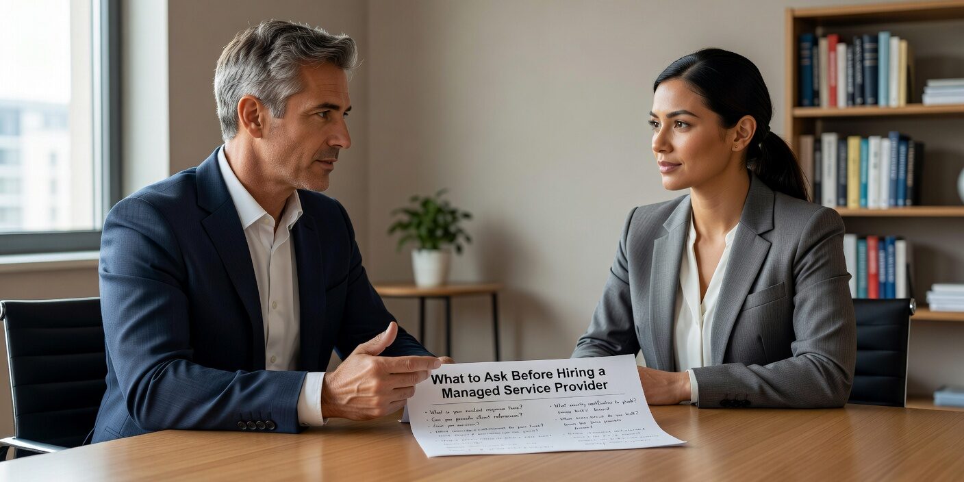 Essential questions to ask when evaluating managed service providers. Learn what to ask about security, SLAs, pricing, and support to make the right choice.