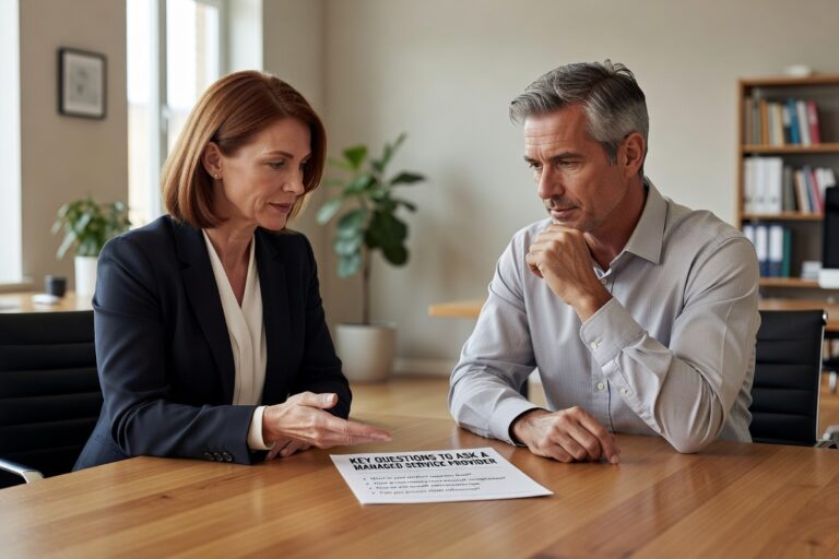 What to Ask Before Hiring a Managed Service Provider Featured Image Know what to ask before hiring a managed service provider. A practical guide covering contracts, SLAs, security, proactive support, and exit terms.