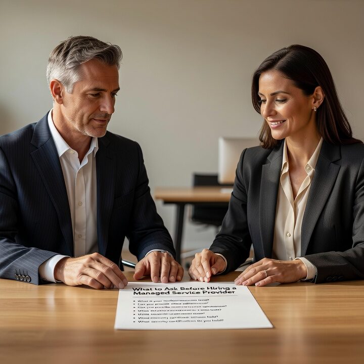 What to Ask Before Hiring a Managed Service Provider Featured Image Know what to ask before hiring a managed service provider. A practical guide for business leaders on contracts, response times, security, and red flags.