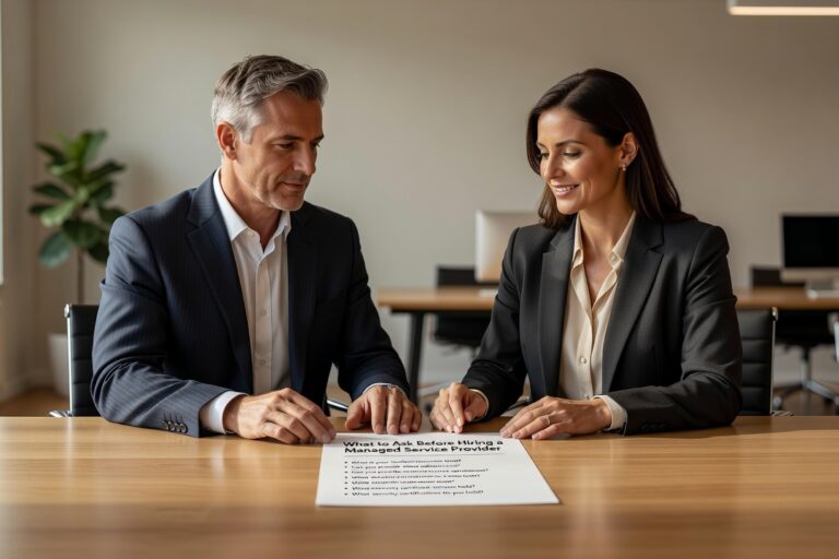 Know what to ask before hiring a managed service provider. A practical guide for business leaders on contracts, response times, security, and red flags.