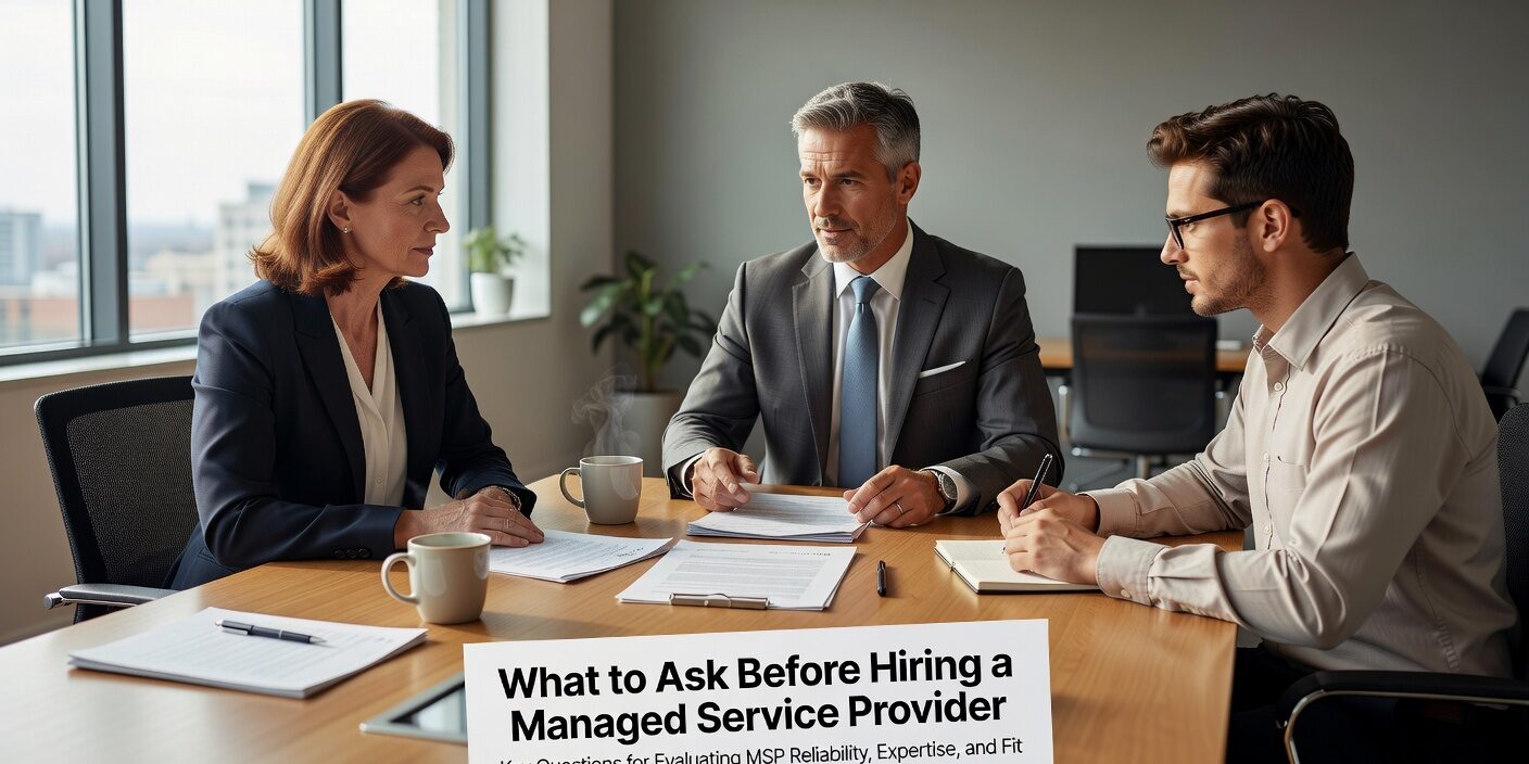 What to Ask Before Hiring a Managed Service Provider Featured Image Essential questions to ask when evaluating IT providers. Get the checklist business leaders need to find the right managed service provider.