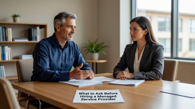 What to Ask Before Hiring a Managed Service Provider Featured Image Know what to ask before hiring a managed service provider. A practical checklist covering support scope, SLAs, security, and onboarding red flags.