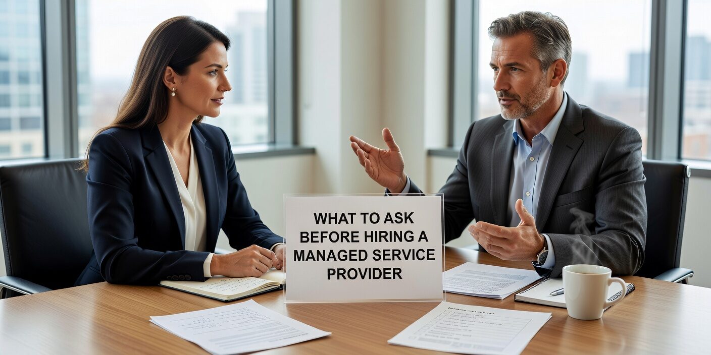 Essential questions to ask when evaluating IT service providers. Learn what to discuss about contracts, response times, security, and business continuity planning.