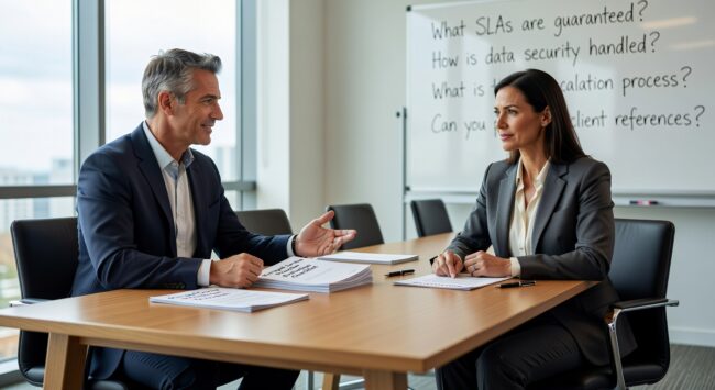 Essential questions to ask potential IT providers about security, response times, contracts, and business continuity before making your decision.