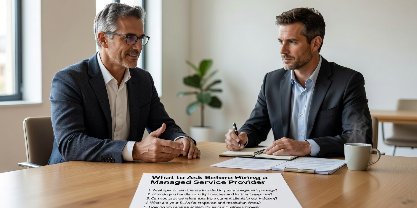 Essential questions to ask when evaluating IT service providers. Get a practical checklist covering onboarding, support, security, and contract terms.
