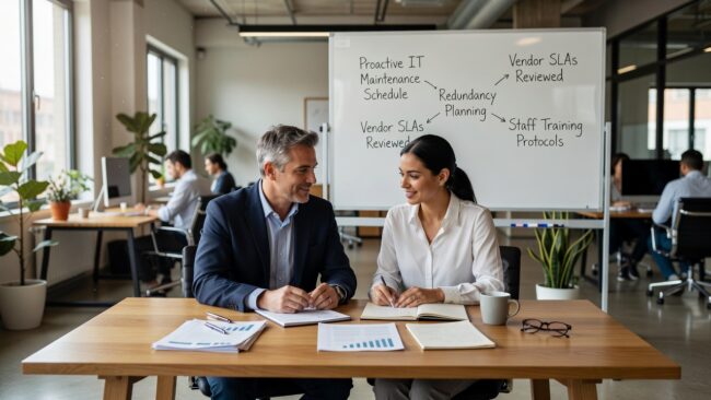How to Reduce Business Downtime From IT Issues Featured Image Learn the real causes of IT downtime and what your business can do to prevent it — from backup gaps to vendor confusion to reactive support.