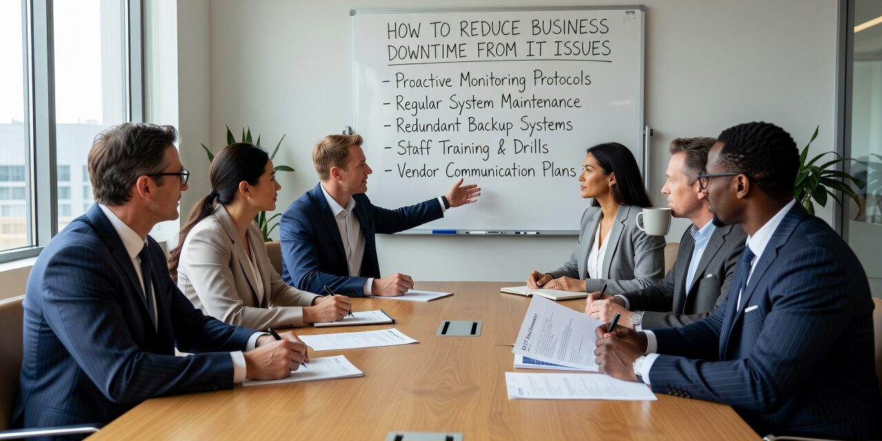 How to Reduce Business Downtime from IT Issues Featured Image Learn practical steps to reduce business downtime from IT issues, including common causes, what proactive monitoring prevents, and how to build IT reliability.