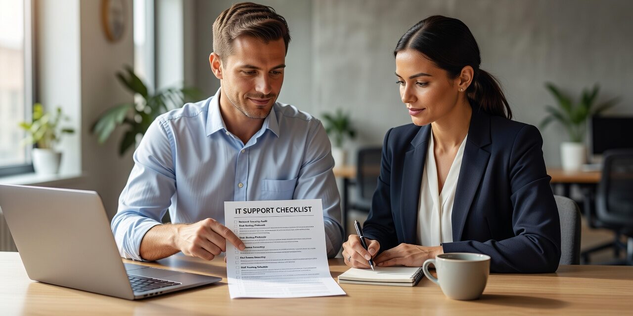IT Support Checklist for Growing Businesses Featured Image Use this IT support checklist for growing businesses to find gaps in help desk, security, backups, and planning before they become costly problems.