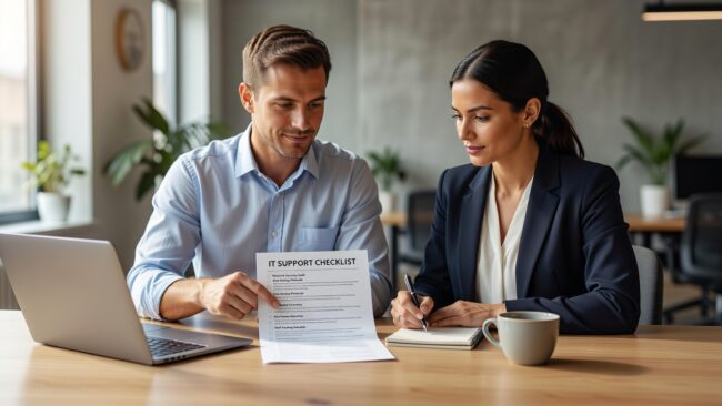 IT Support Checklist for Growing Businesses Featured Image Use this IT support checklist for growing businesses to find gaps in help desk, security, backups, and planning before they become costly problems.
