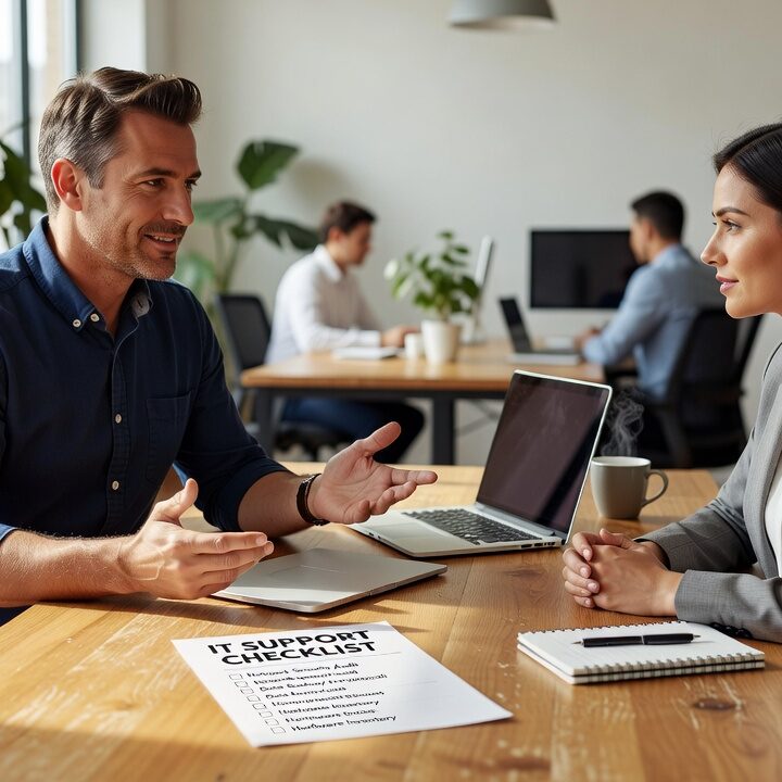IT Support Checklist for Growing Businesses Featured Image Use this IT support checklist to find gaps in help desk, cybersecurity, backups, and network reliability before they cause downtime or bigger problems.