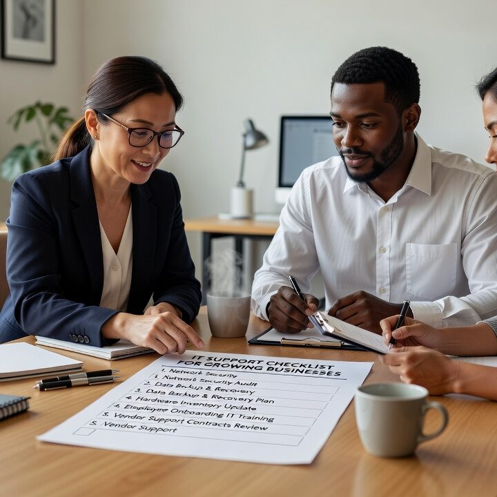 Use this IT support checklist for growing businesses to find gaps in help desk, security, backups, and vendor management before they cause real problems.