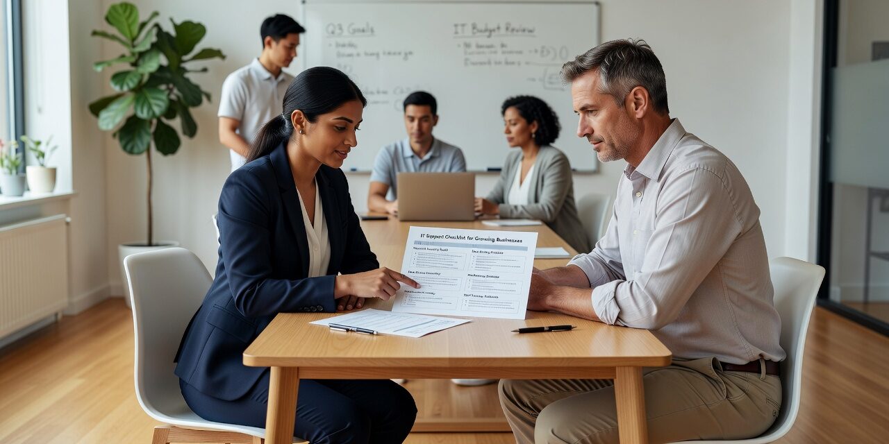 IT Support Checklist for Growing Businesses Featured Image A practical IT support checklist for growing businesses — covering backups, endpoints, vendors, and network gaps before they cause downtime.