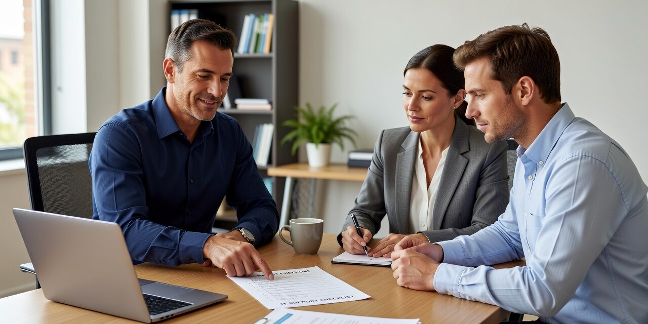 IT Support Checklist for Growing Businesses Featured Image A practical IT support checklist for growing businesses — covering help desk, network reliability, backups, security basics, and vendor management.
