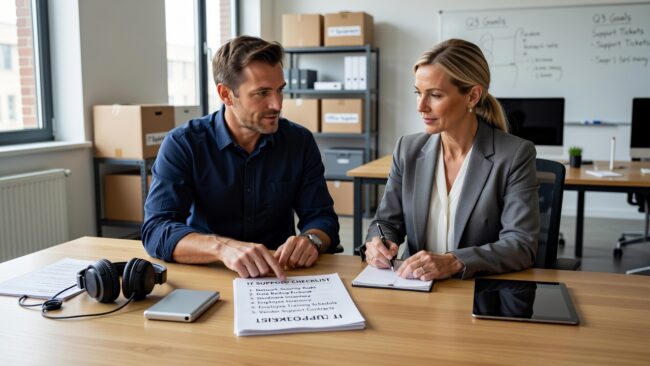 IT Support Checklist for Growing Businesses Featured Image Use this IT support checklist to find gaps in your systems, backups, security, and vendor coverage before they become costly problems.