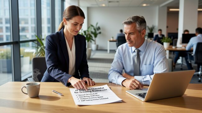 Use this practical IT support checklist to find gaps in your infrastructure, cybersecurity, backups, and help desk before they become costly problems.