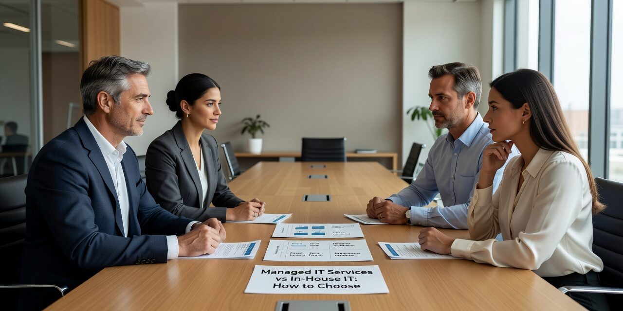 Managed IT Services vs In-House IT: How to Choose Featured Image Comparing managed IT services vs in-house IT? This practical guide covers costs, coverage gaps, and how to choose the right model for your business.