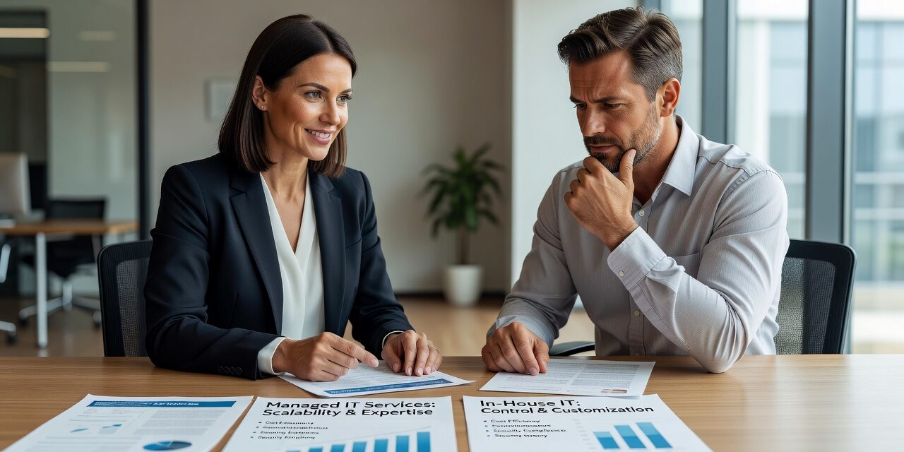 Managed IT Services vs In-House IT: How to Choose Featured Image Comparing managed IT services vs in-house IT? This practical guide covers real costs, coverage gaps, and how to decide what fits your business.