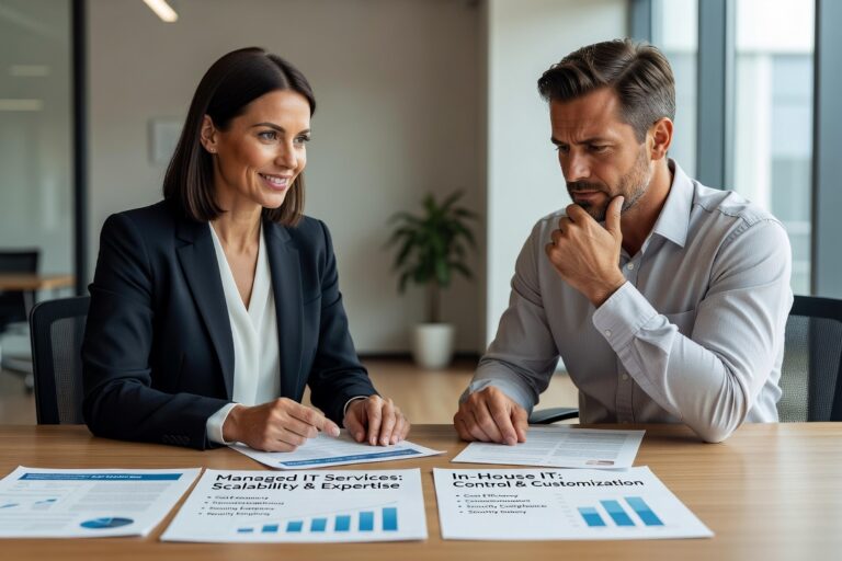 Managed IT Services vs In-House IT: How to Choose Featured Image Comparing managed IT services vs in-house IT? This practical guide covers real costs, coverage gaps, and how to decide what fits your business.