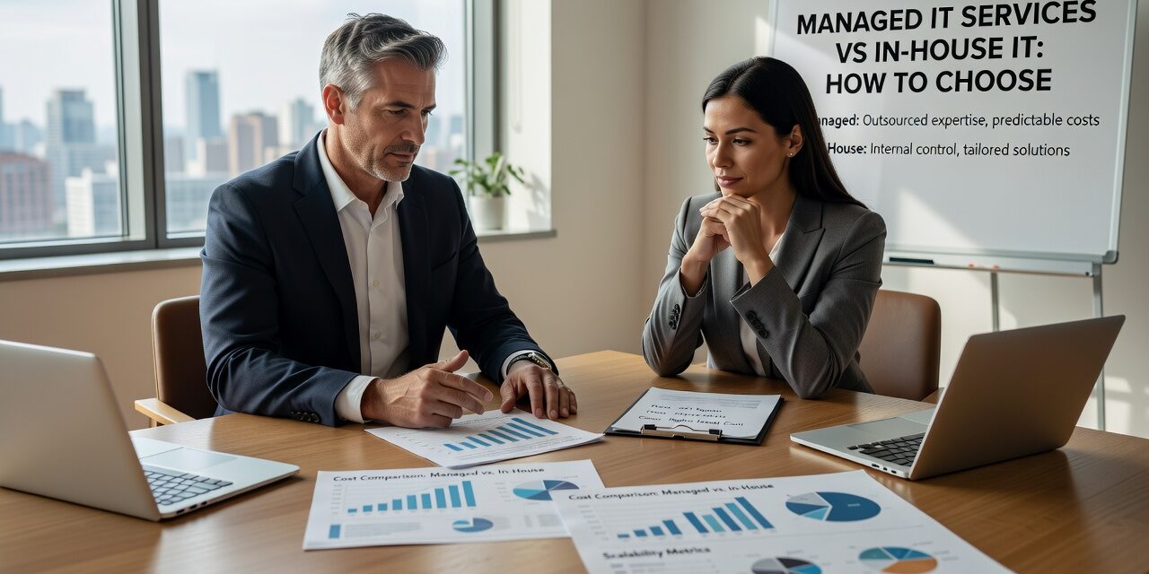 Managed IT Services vs In-House IT: How to Choose Featured Image Comparing managed IT services vs in-house IT? This practical guide covers real costs, coverage gaps, and how to choose the right model for your business.