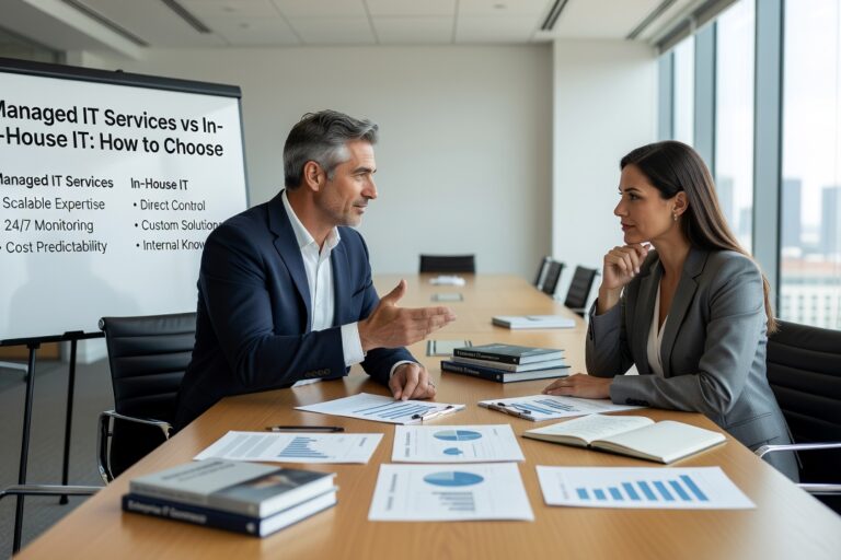 Managed IT Services vs In-House IT: How to Choose Featured Image Weighing managed IT services vs in-house IT? This practical guide helps business owners compare costs, coverage, and risk before making a decision.