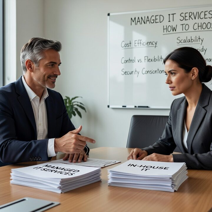 Managed IT Services vs In-House IT: How to Choose Featured Image Comparing managed IT services vs in-house IT? Here's a practical breakdown of costs, coverage gaps, and what actually drives the right decision for your business.