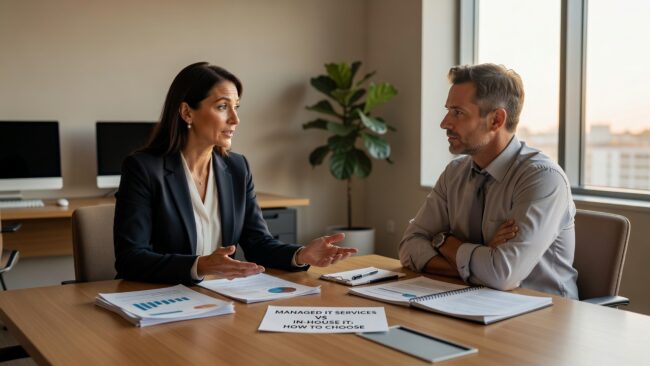 Managed IT Services vs In-House IT: How to Choose Featured Image Comparing managed IT services vs in-house IT? This practical guide breaks down how each model works, where both fall short, and how to choose what fits your business.