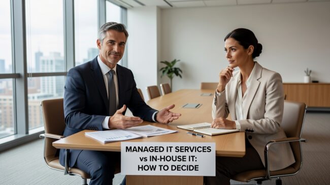 Comparing managed IT services vs in-house IT? This guide breaks down real costs, coverage gaps, and how to decide what model fits your business.