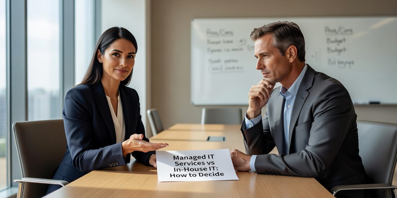 Managed IT Services vs In-House IT: How to Decide Featured Image Comparing managed IT services vs in-house IT? This guide breaks down the real tradeoffs, common blind spots, and how to decide what fits your business.