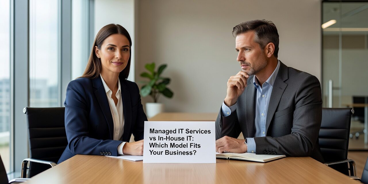 Managed IT Services vs In-House IT: Which Model Fits Your Business? Featured Image Deciding between managed IT services vs in-house IT? Compare both models on cost, coverage, and risk to find the right fit for your growing business.