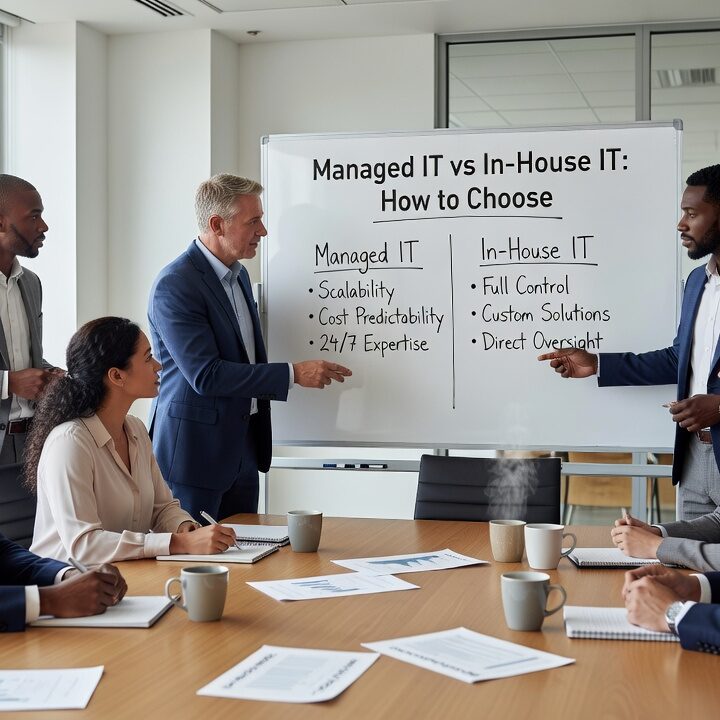 Weighing managed IT vs in-house IT? This practical guide covers real tradeoffs, common gaps, and a decision framework for growing businesses.