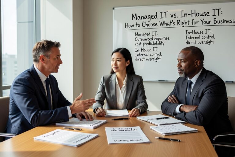 Choosing between managed IT and in-house IT? This guide breaks down the real costs, common gaps, and how to decide what's right for your growing business.