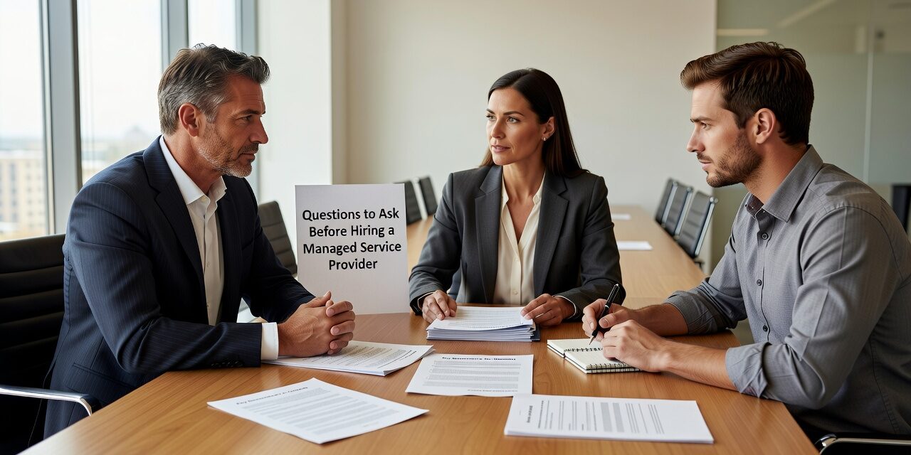 Questions to Ask Before Hiring a Managed Service Provider Featured Image Know what to ask before hiring a managed service provider. Practical questions on scope, response times, cybersecurity, backups, and strategic support.