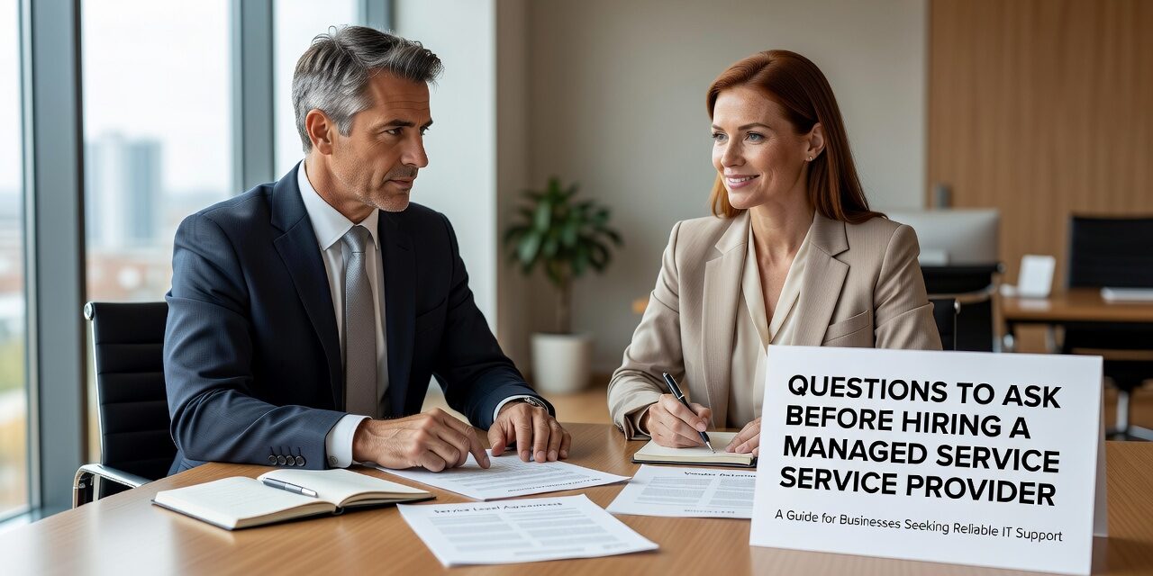 Questions to Ask Before Hiring a Managed Service Provider Featured Image Know what to ask before hiring a managed service provider. A practical guide covering contracts, response times, onboarding, and disaster recovery.