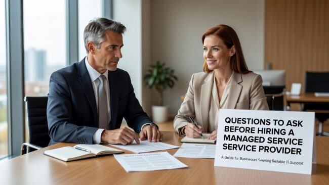 Questions to Ask Before Hiring a Managed Service Provider Featured Image Know what to ask before hiring a managed service provider. A practical guide covering contracts, response times, onboarding, and disaster recovery.