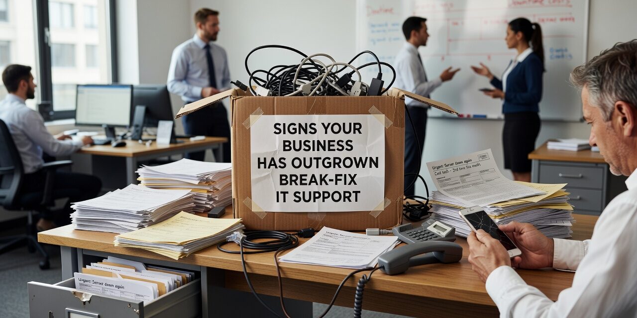 Signs Your Business Has Outgrown Break-Fix IT Support Featured Image Relying on break-fix IT support? Learn the warning signs your business has outgrown it and what a proactive approach actually changes.